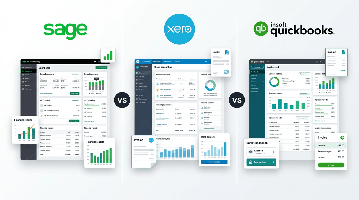 Sage vs Xero vs QuickBooks Compared ? which is the best & worthed in 2026?